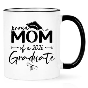 YHRJWN Graduation Gift for Mom Proud of A 2026 | Ceramic Coffee Mug | 11 OZ
