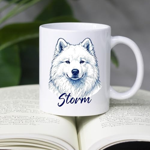 Samoyed Gift for Husband Wife Pet Owner Kid | Customised Coffee Mug | 11 OZ