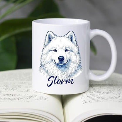 Samoyed Gift for Husband Wife Pet Owner Kid | Customised Coffee Mug | 11 OZ