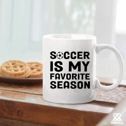 Soccer Is My Favorite Season Player Coach | Ceramic Coffee Mug | 11 OZ