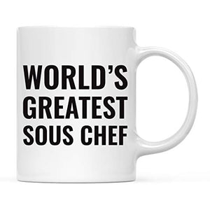 Gift for Men or Women World s Greatest Sous | Ceramic Coffee Mug | 11 OZ