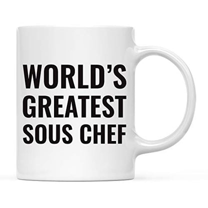 Gift for Men or Women World s Greatest Sous | Ceramic Coffee Mug | 11 OZ
