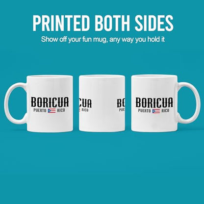 Puerto Rico Boricua Rican Gifts For Men Women | Ceramic Coffee Mug | 11 OZ