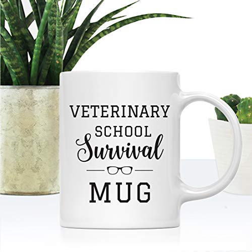 Graduation Gift Veterinary School Survival | Ceramic Coffee Mug | 11 OZ