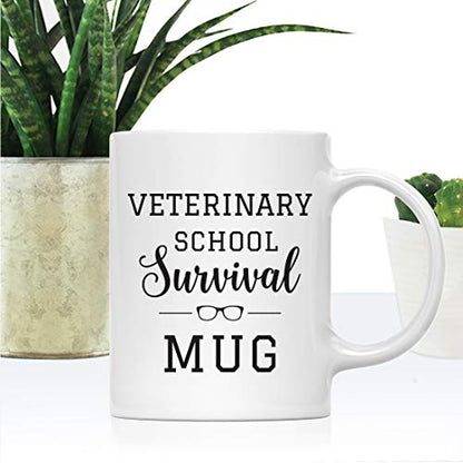 Graduation Gift Veterinary School Survival | Ceramic Coffee Mug | 11 OZ