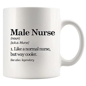 Male Nurse Definition Murse Like A Normal But | Ceramic Coffee Mug | 11 OZ