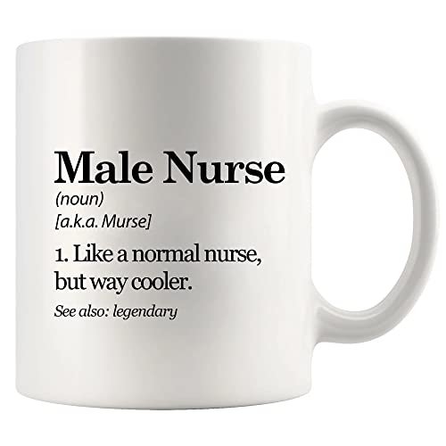Male Nurse Definition Murse Like A Normal But | Ceramic Coffee Mug | 11 OZ