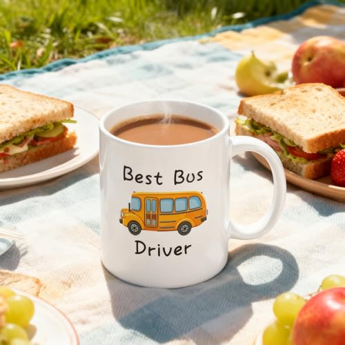 School Bus Driver Appreciation Gift Best | Ceramic Coffee Mug | 11 OZ