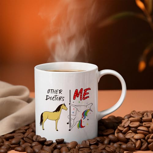 Veracco Other Doctors Vs Me Unicorn Funny | Ceramic Coffee Mug | 11 OZ