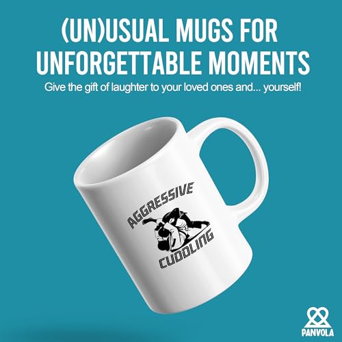 Jiu Jitsu Aggressive Cuddling Funny Gifts | Ceramic Coffee Mug | 11 OZ