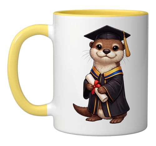 Cute Otter Graduation Student | Ceramic Coffee Mug | 11 OZ