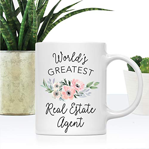 Gift for Women World s Greatest Real Estate | Ceramic Coffee Mug | 11 OZ