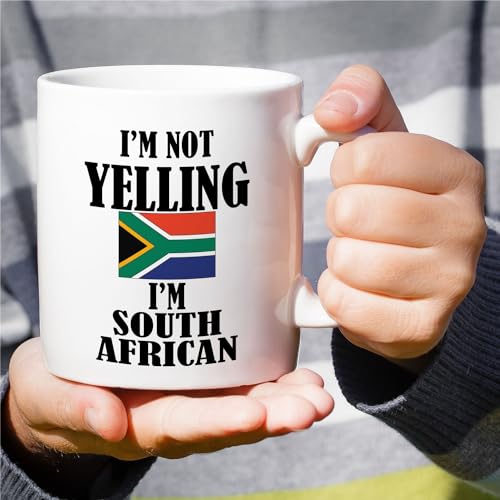 Funny For Proud South Africans I m Not Yelling | Ceramic Coffee Mug | 11 OZ
