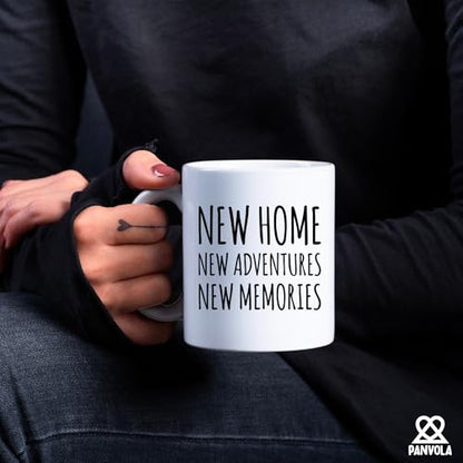 New Home Adventures Memories Moving Gift For | Ceramic Coffee Mug | 11 OZ