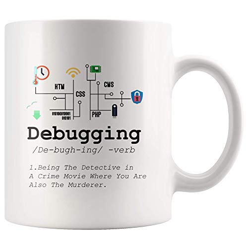 Debugging Definition Funny Gift Computer | Ceramic Coffee Mug | 11 OZ