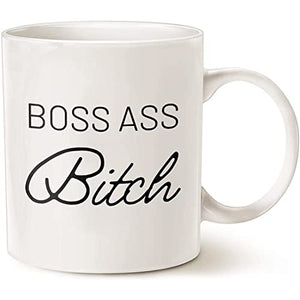 Boss Ass Bitch Lady Girlboss Babe Women | Ceramic Coffee Mug | 11 OZ