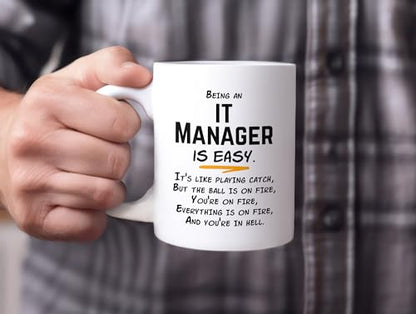 IT Manager Gifts For Office Co-workers Idea | Ceramic Coffee Mug | 11 OZ