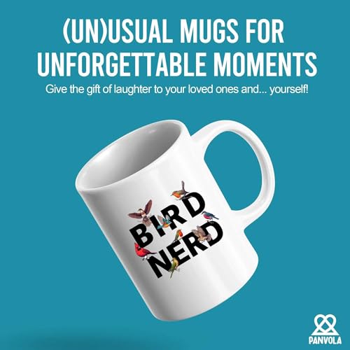 Bird Nerd Lover Gifts For Women Men | Ceramic Coffee Mug | 11 OZ