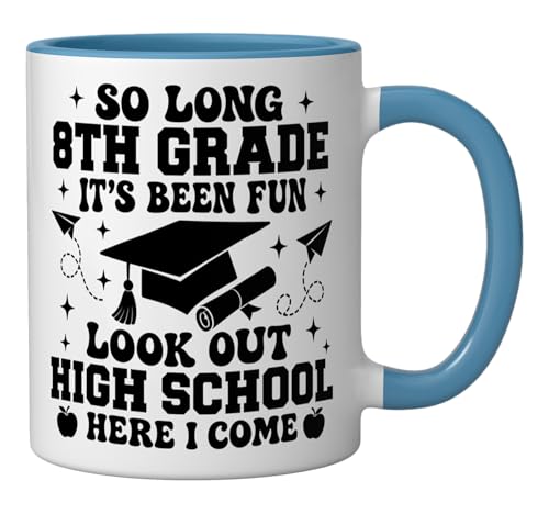 So Long 8th Grade Graduation Graduate Hello | Ceramic Coffee Mug | 11 OZ
