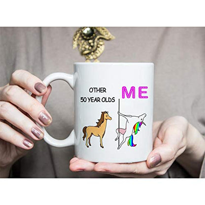 Funny 50th Birthday Gifts for Women 1972 50 | Ceramic Coffee Mug | 11 OZ