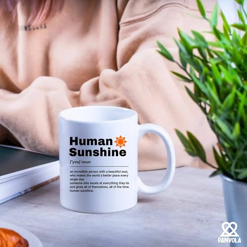 Human Sunshine Definition Motivational Gifts | Ceramic Coffee Mug | 11 OZ