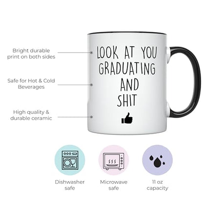 Graduation for Him and Her PhD Masters College | Ceramic Coffee Mug | 11 OZ