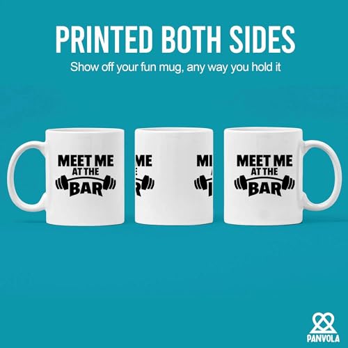 Meet Me At The Bar Weightlifting Gift | Ceramic Coffee Mug | 11 OZ