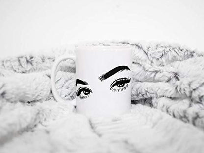They re Real Eyelashes Beautiful Eyes Gift | Ceramic Coffee Mug | 11 OZ