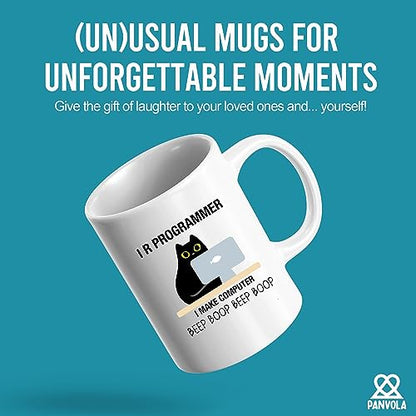 I R Programmer Make Computer Beep Gifts To | Ceramic Coffee Mug | 11 OZ