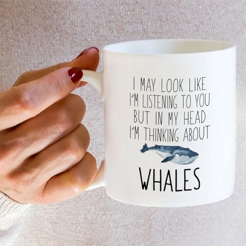 Funny Whales Lover or Humorous Gift for Marine | Ceramic Coffee Mug | 11 OZ
