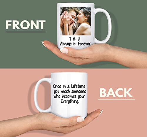 Custom with Picture Personalized Add Your | Customised Coffee Mug | 11 OZ