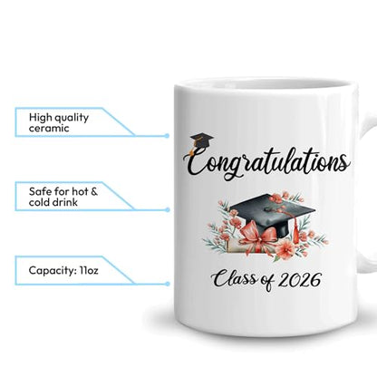 Hyturtle Personalized Graduation Gift For | Customised Coffee Mug | 11 OZ