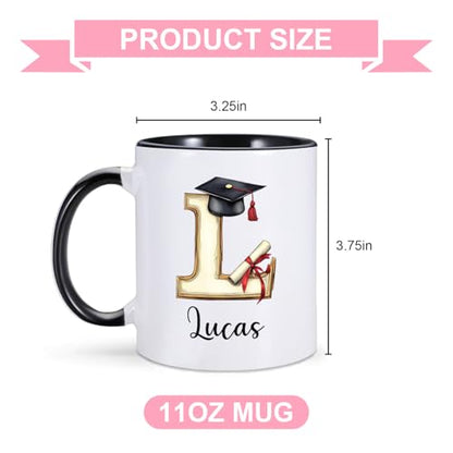 Custom Graduation with Initial Personalized | Customised Coffee Mug | 11 OZ