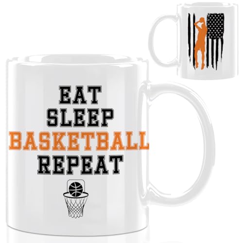 Basketball Gifts for Men with Handle Novelty | Ceramic Coffee Mug | 11 OZ
