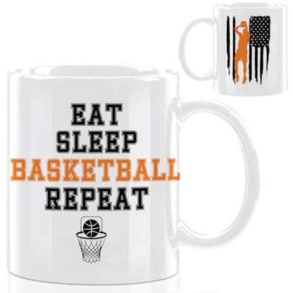 Basketball Gifts for Men with Handle Novelty | Ceramic Coffee Mug | 11 OZ
