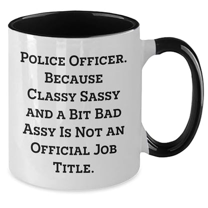 Funny Police Officer Gifts for Graduation | Ceramic Coffee Mug | 11 OZ