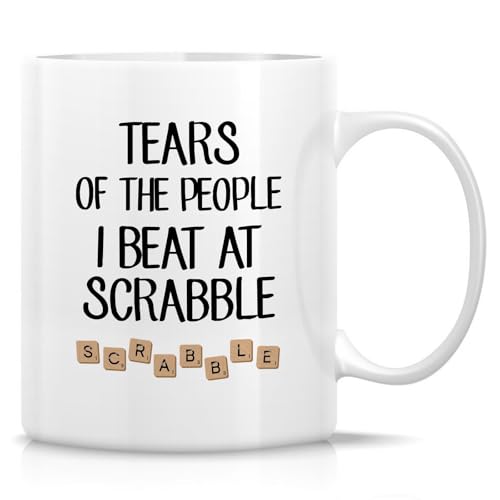Funny Sarcastic Scrabble Tears of the People I | Ceramic Coffee Mug | 11 OZ