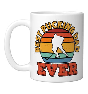 Best pucking dad ever | Ceramic Coffee Mug | 11 OZ