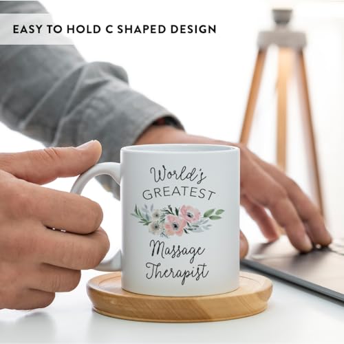 Gift for Women World s Greatest Massage | Ceramic Coffee Mug | 11 OZ