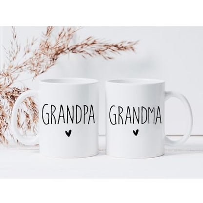 EST 2026 Promoted to Be Grandparents Set Gift | Ceramic Coffee Mug | 11 OZ