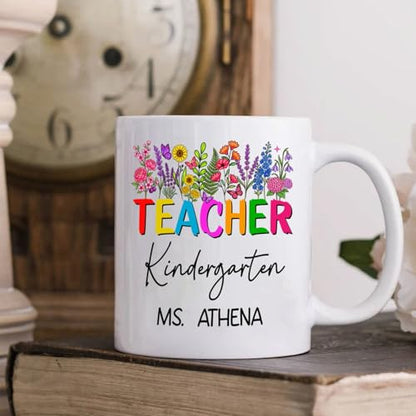 Personalized Teacher Kindergarten Gift For | Customised Coffee Mug | 11 OZ