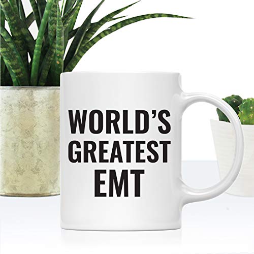 Gift for Men or Women World s Greatest EMT | Ceramic Coffee Mug | 11 OZ