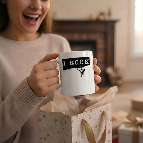 Funny Rock Climbing Gifts Climber Gift Idea | Ceramic Coffee Mug | 11 OZ