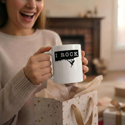 Funny Rock Climbing Gifts Climber Gift Idea | Ceramic Coffee Mug | 11 OZ