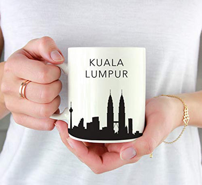 Tourist Travel Souvenir Gift Kuala Lumpur | Ceramic Coffee Mug | 11 OZ