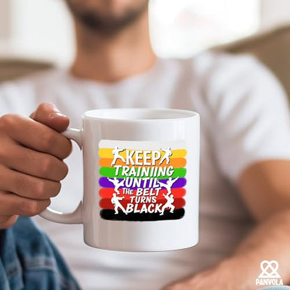Keep Training Until The Belt Turns Funny Jiu | Ceramic Coffee Mug | 11 OZ