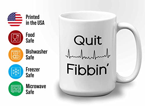 Bubble Hugs Cardiologist Quit Fibbin Atrial | Ceramic Coffee Mug | 11 OZ