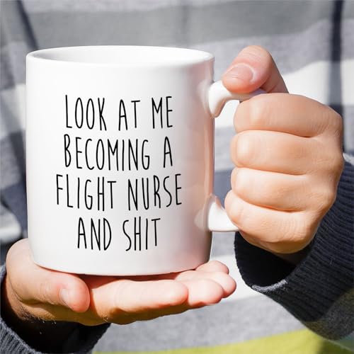 Funny Flight Nurse Gift or Humorous for Nurses | Ceramic Coffee Mug | 11 OZ