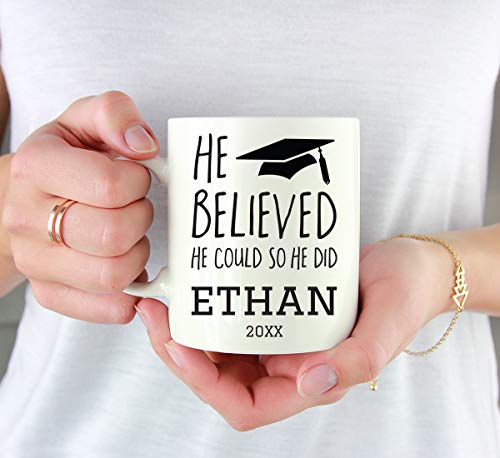 Personalized Custom Graduation Gift He | Customised Coffee Mug | 11 OZ