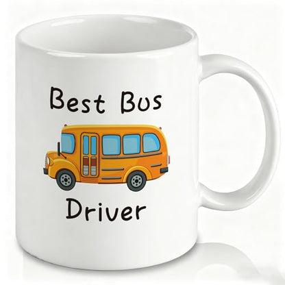 School Bus Driver Appreciation Gift Best | Ceramic Coffee Mug | 11 OZ